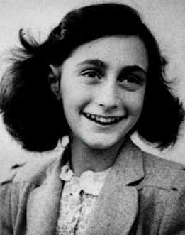 Anne Frank Smiling Happily